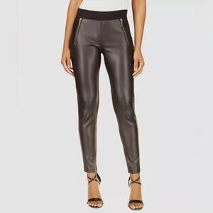 NWT - Michael Kors - Faux Leather Leggings Pull Up Pants